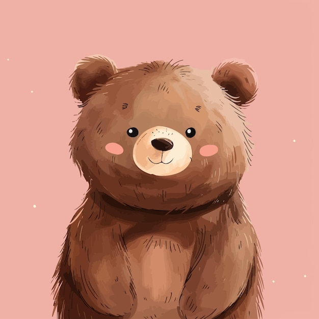 Vetor vector de urso bonito