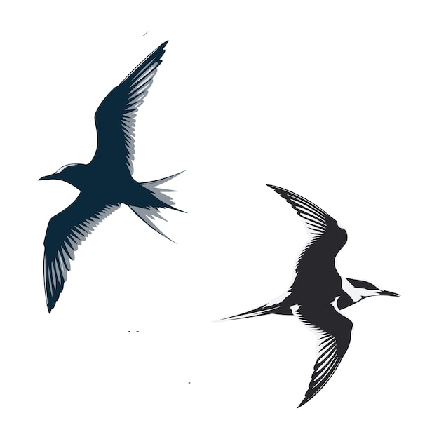 Vector de voo de aves do Ártico