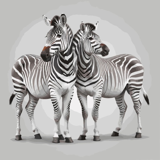 Vetor vector de zebras