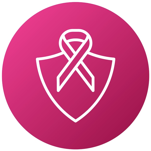 Vector design cancer warrior icon style (estilo de ícone do guerreiro do câncer)