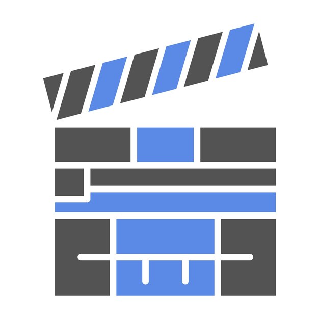 Vetor vector design clapperboard icon estilo