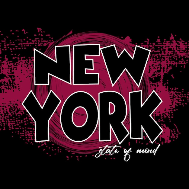 Vector design de camiseta elegante de letras de nova york