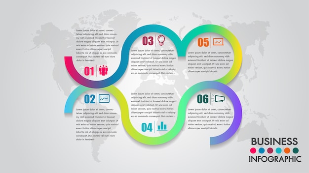 Vector design de cronograma de infográficos de negócios