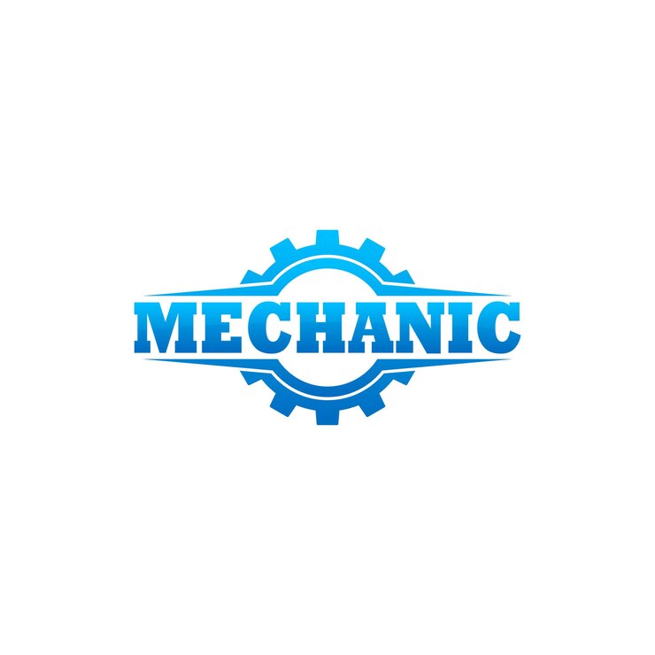 Vetor vector design de modelo de logotipo mecânico, emblema, conceito de design, símbolo criativo, ícone