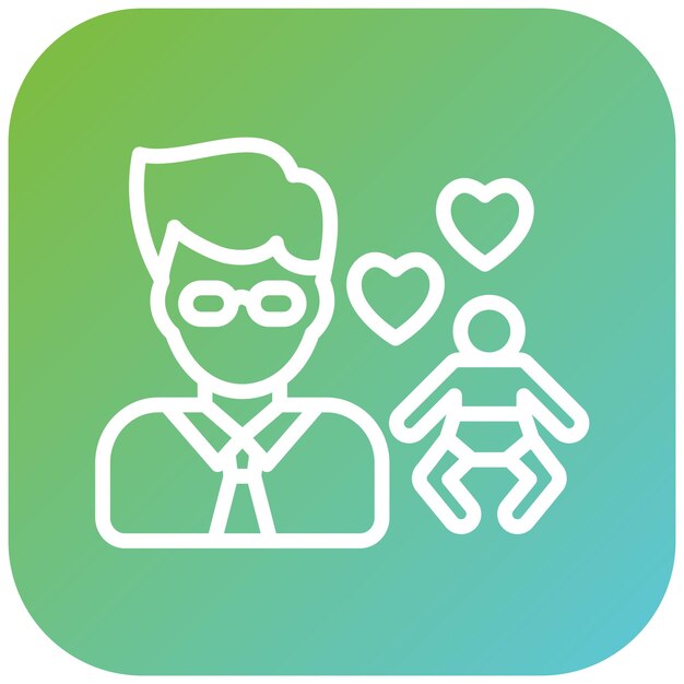 Vector Design Good Parenting Icon Style (Estilo de ícone de boa parentalidade)