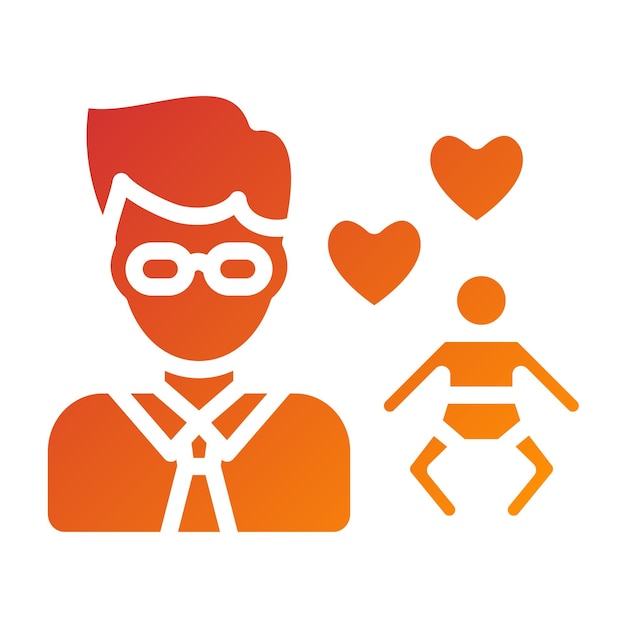 Vector Design Good Parenting Icon Style (Estilo de ícone de boa parentalidade)