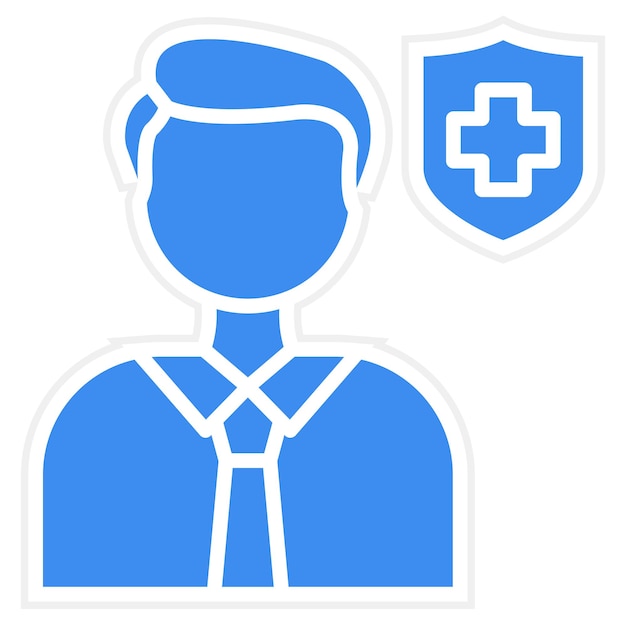Vetor vector design health inspector icon style (estilo de ícone do inspetor de saúde vetorial)