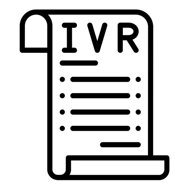 Vetor vector design ivr menu icon estilo