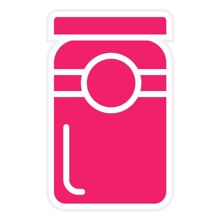 Vetor vector design jam jar icon estilo