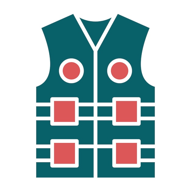 Vetor vector design life vest icon estilo