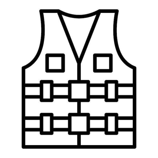 Vector Design Life Vest Icon Estilo