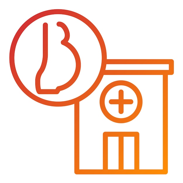 Vetor vector design obstetrics ward icon style (estilo de ícone da enfermaria obstétrica)