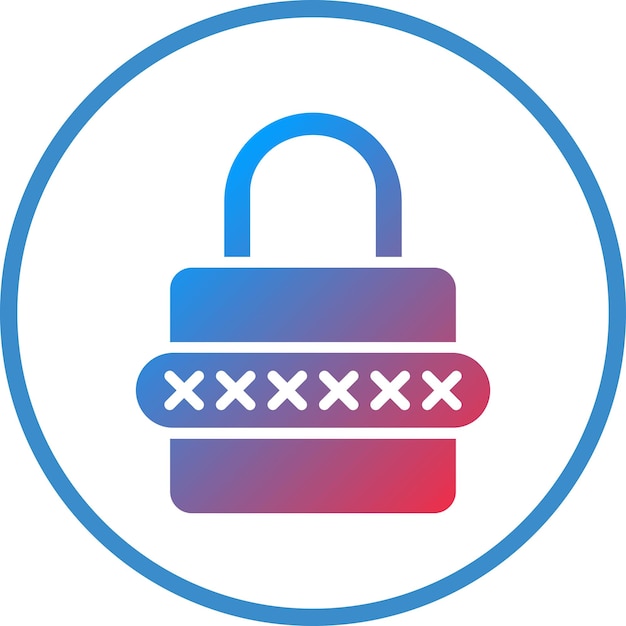 Vetor vector design password icon style