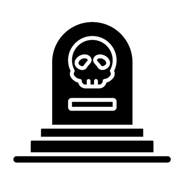 Vetor vector design pirate grave icon estilo