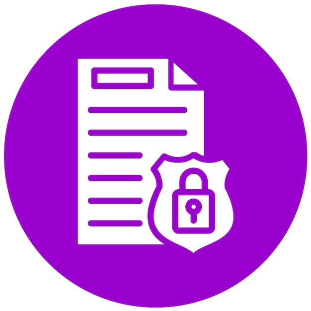 Vector Design Política de Privacidade Estilo de ícone