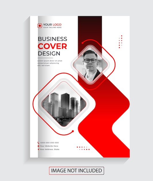 Vector design premium da capa do livro de negócios corporativos criativos