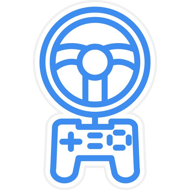 Vetor vector design racing game icon style (estilo de ícone de jogo de corrida vetorial)