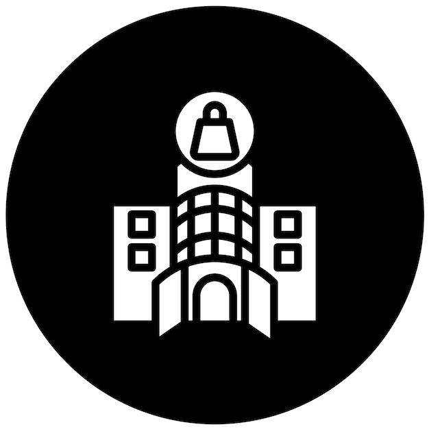 Vector Design Shopping Center Icon Style (Estilo de ícone do centro de compras)