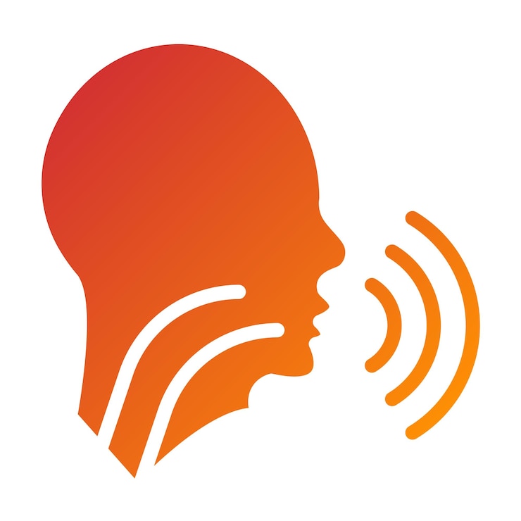Vetor vector design speech therapy icon style (estilo de ícone de terapia da fala por vetor)