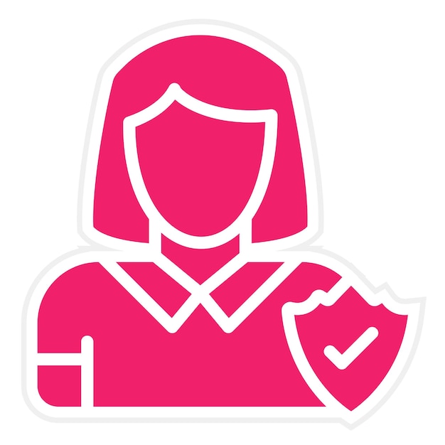 Vector Design Trust Warden Icon Estilo