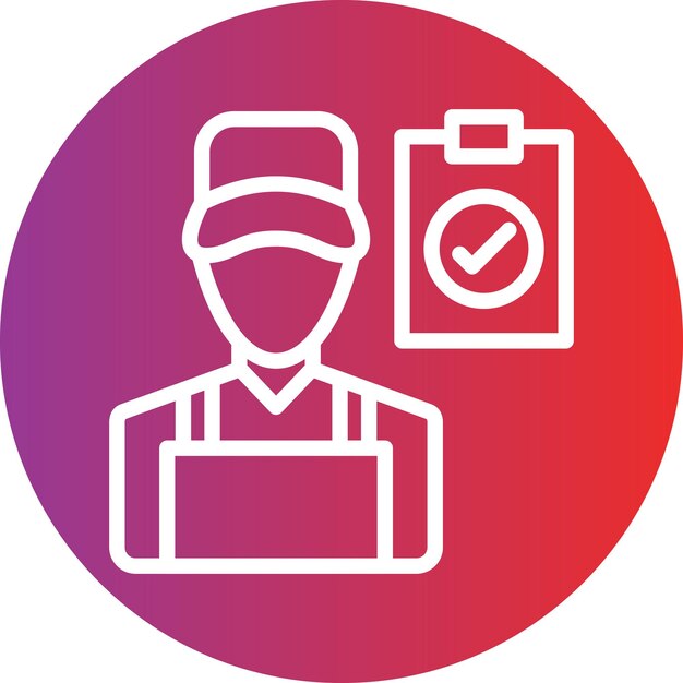 Vector Design Vetted Professionals Icon Style (Estilo de ícone)
