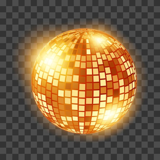 Vector discoteca bola clube esfera reflexão brilhante entretenimento de dança