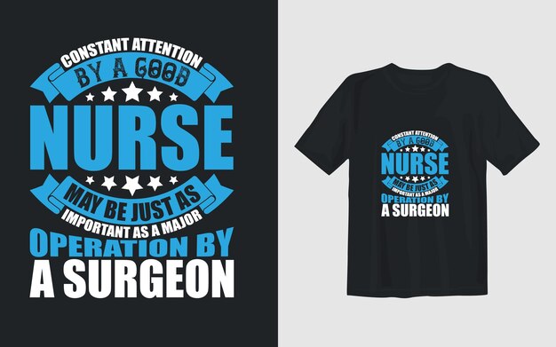 Vetor vector enfermeira cita tipografia design de camiseta com gráfico vetorial editável