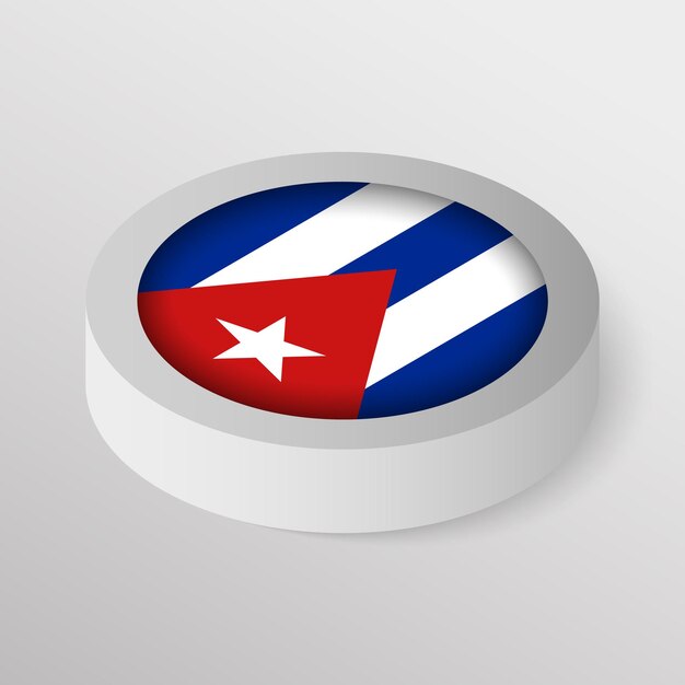 Vetor vector escudo patriótico com bandeira de cuba um elemento de impacto para o uso que você quer fazer dele