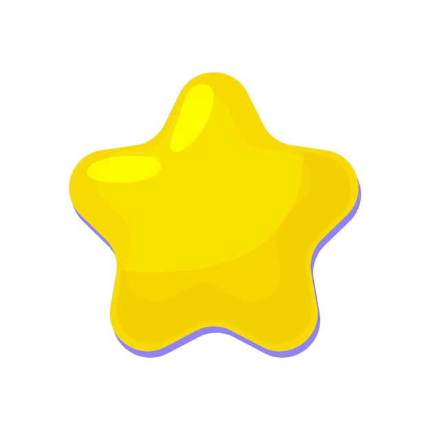 Vetor vector estrela ícone símbolo de estrela dourada brilhante