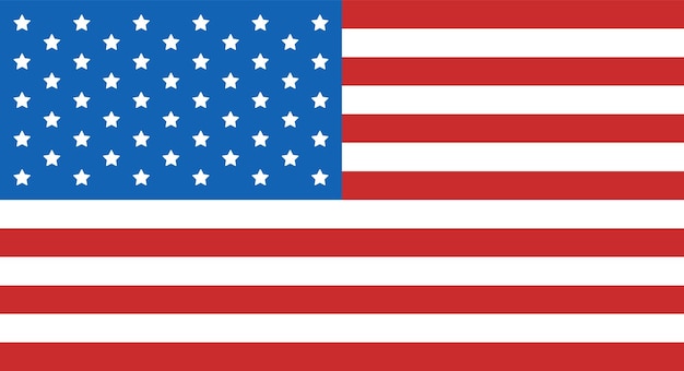 Vector EUA bandeira bandeira americana para o dia da independência
