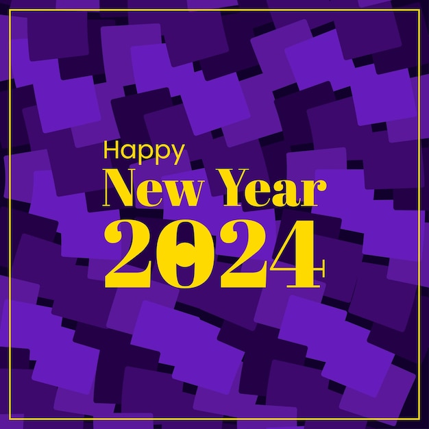 Vetor vector feliz ano novo 2024 abstract background design plano