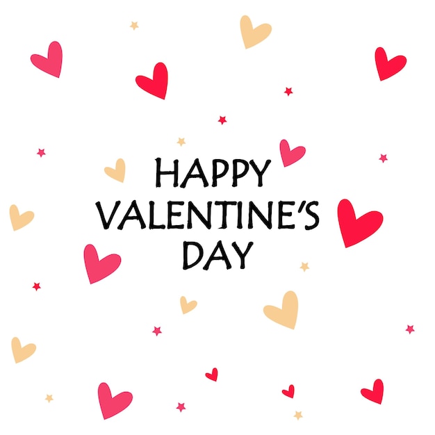 Vector feliz dia de São Valentim desejos de coração de papel decorativo cartão