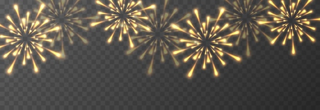 Vetor vector fogos de artifício festivos em um fundo transparente. fogos de artifício png, luz festiva png.