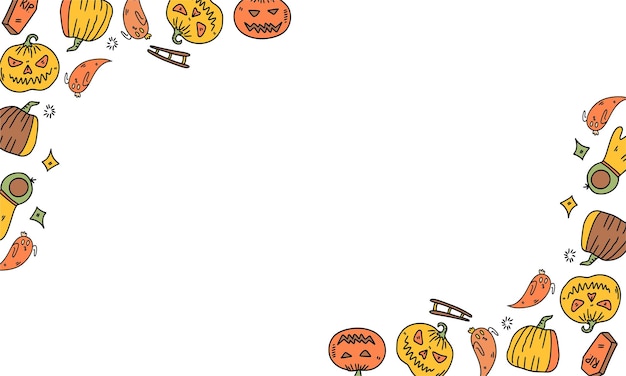 Vector fundo de halloween em design plano