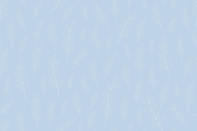 Vetor vector fundo floral sem costura padrão delicado desenhado à mão textura de pintura