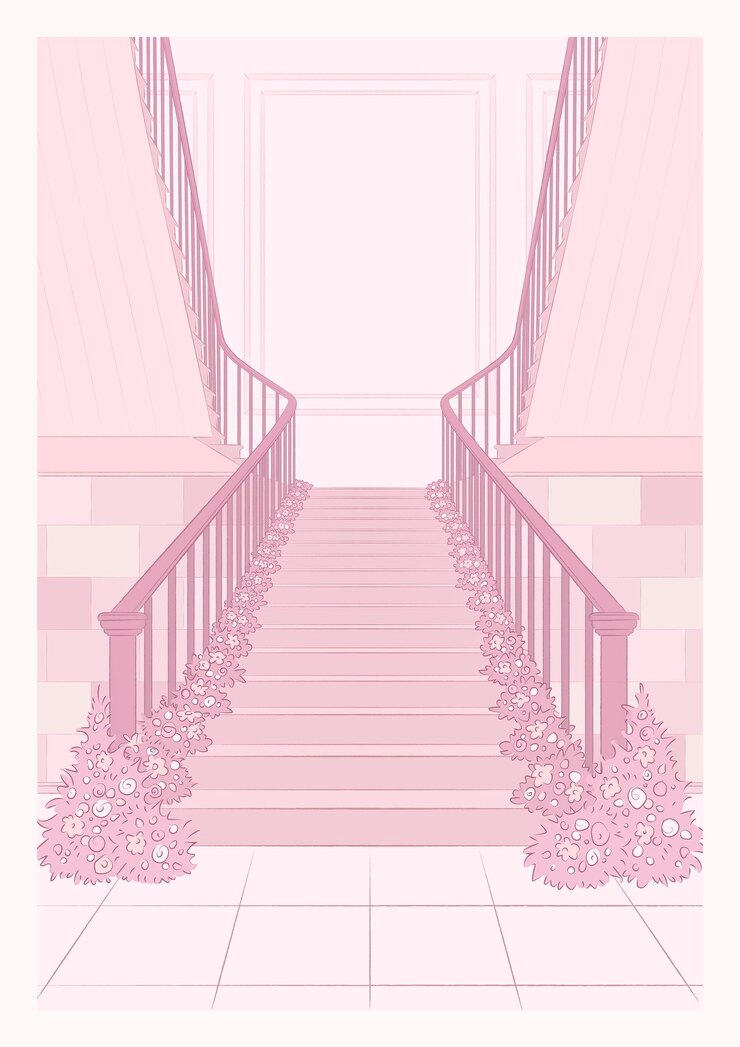 Vetor vector fundo interior elegante com grande escadaria
