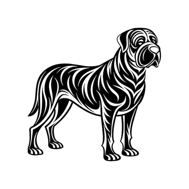 Vector gráfico de mastiff EPS