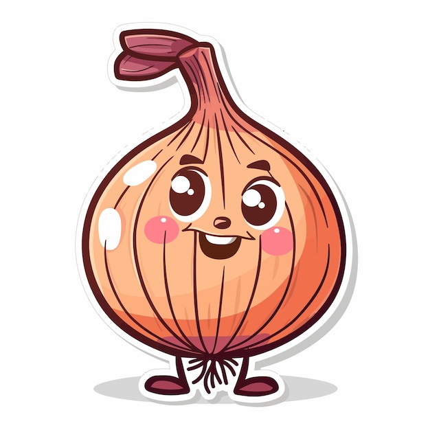 Vector_illustration_of_onion_character_sticker