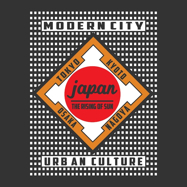 Vector japão tóquio letras design de tipografia