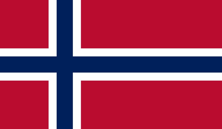 Vetor vector livre de bandeira da noruega
