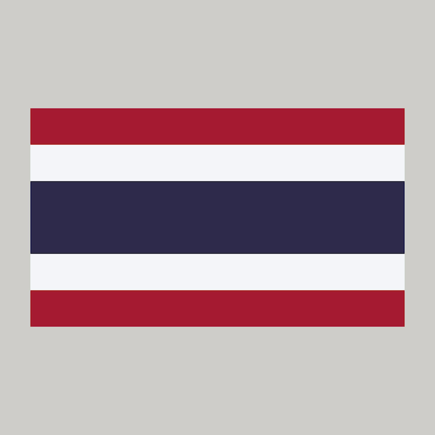 Vector livre de bandeira da Tailândia