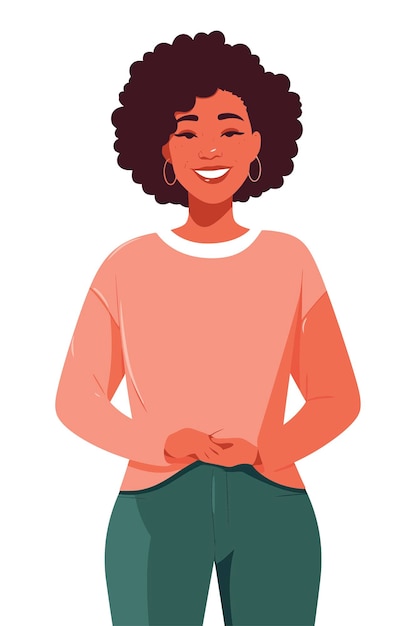 Vector livre pessoas afro-americanas roupa casual