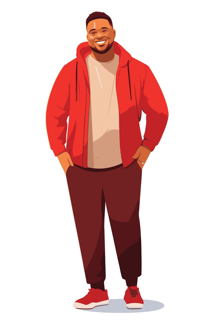 Vetor vector livre pessoas afro-americanas roupa casual