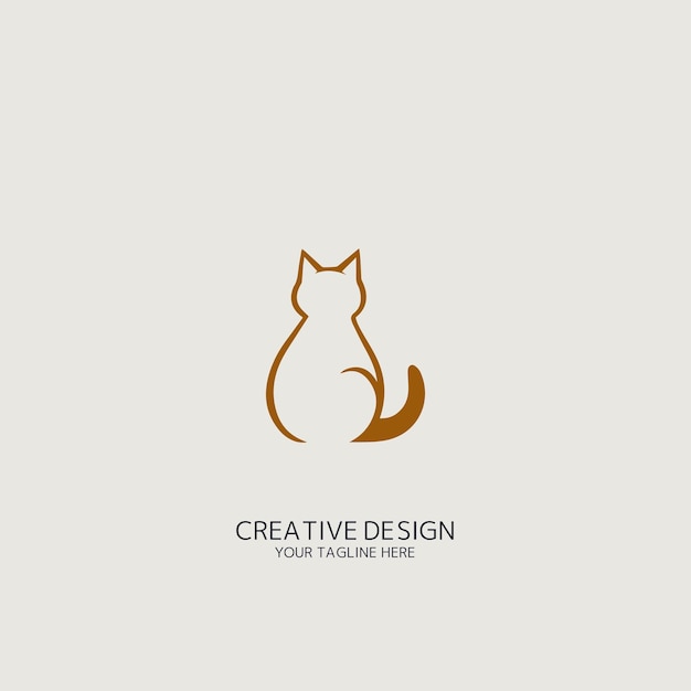 Vector logotipo do gato