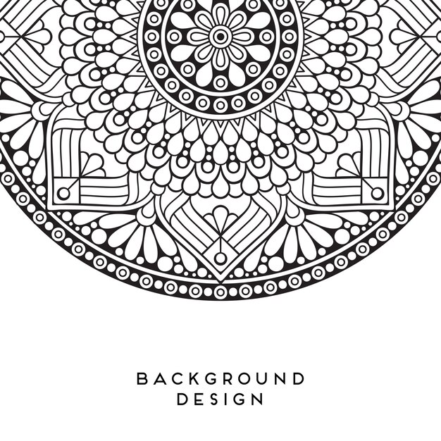 Vector mandala fundo