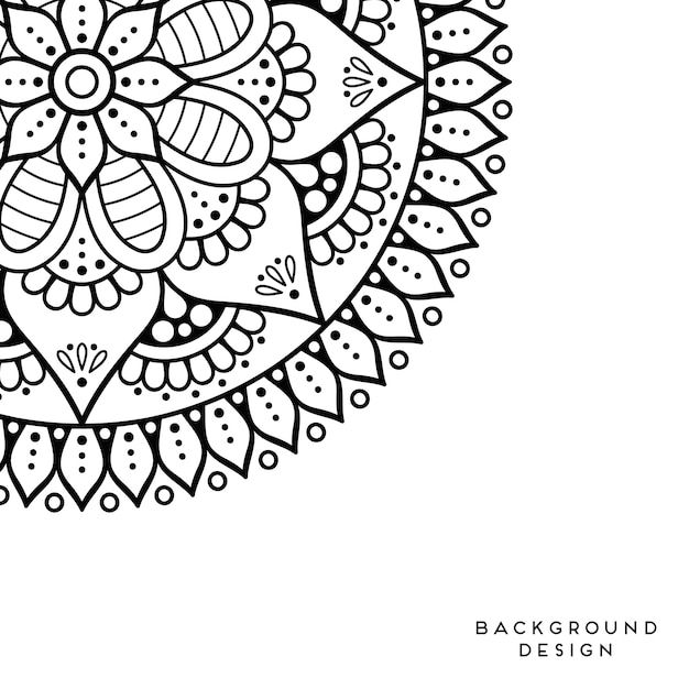 Vector mandala fundo