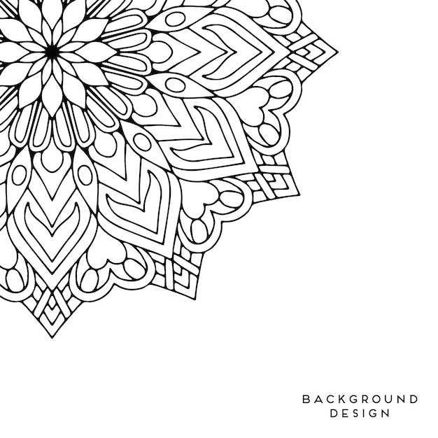 Vector mandala fundo