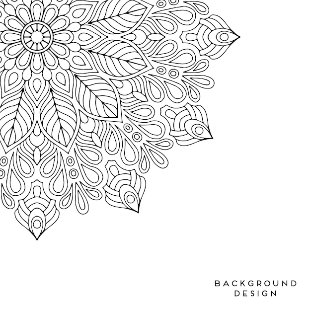 Vector mandala fundo