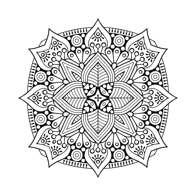 Vetor vector mandala fundo