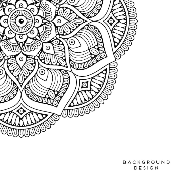 Vector mandala fundo